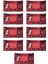 9 Paket Red Rose Islak Havlu Mendil 90 Adet Kapaklı Gül Kokulu 1