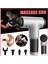 Fascial Gun RH-320 6 Kademe Hız Ayarlı, 4 Parça Başlıklı, USB Şarjlı, Masaj Tabanca Aleti (5313) 5