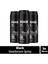 3 Adet Axe Erkek Deodorant & Bodyspray Black 48 Saat Etkileyici Koku Vücut Spreyi 150 ml 1