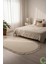 Post/peluş Yıkanabilir Kaymaz Taban Yumşacık Krem/ekru Oval Örgü Saçaklı Modern ve Şık Salon Oturma Odası Mutfak Çocuk Odası Koridor Antre Halısı 1