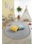 Post/peluş Yıkanabilir Kaymaz Taban Yumşacık Açık Gri Örgü Oval Saçaklı Modern ve Şık Salon Oturma Odası Mutfak Çocuk Odası Koridor Antre Halısı 5