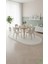 Post/peluş Yıkanabilir Kaymaz Taban Yumşacık Beyaz Oval Örgü Saçaklı Modern ve Şık Salon Oturma Odası Mutfak Çocuk Odası Koridor Antre Halısı 4