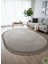 Post/peluş Yıkanabilir Kaymaz Taban Yumşacık Vizon Oval Örgü Saçaklı Modern ve Şık Salon Oturma Odası Mutfak Çocuk Odası Koridor Antre Halısı 1