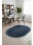 Post/peluş Yıkanabilir Kaymaz Taban Yumşacık Mavi Örgü Oval Saçaklı Modern ve Şık Salon Oturma Odası Mutfak Çocuk Odası Koridor Antre Halısı 5