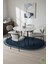 Post/peluş Yıkanabilir Kaymaz Taban Yumşacık Mavi Örgü Oval Saçaklı Modern ve Şık Salon Oturma Odası Mutfak Çocuk Odası Koridor Antre Halısı 7