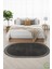Post/peluş Yıkanabilir Kaymaz Taban Yumşacık Antrasit Örgü Oval Saçaklı Modern ve Şık Salon Oturma Odası Mutfak Çocuk Odası Koridor Antre Halısı 4