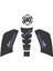 Gogo Tank Pad Set 004 Karbon Mavi - Tvs Raider 125 1