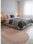 Post/peluş Yıkanabilir Kaymaz Taban Yumşacık Pembe Oval Örgü Saçaklı Modern ve Şık Salon Oturma Odası Mutfak Çocuk Odası Koridor Antre Halısı 5