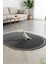 Post/peluş Yıkanabilir Kaymaz Taban Yumşacık Antrasit Örgü Oval Saçaklı Modern ve Şık Salon Oturma Odası Mutfak Çocuk Odası Koridor Antre Halısı 3