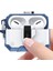 Airpods Pro 2 Uyumlu Zore Airbag 35 Darbelere Karşı Dayanıklı Düğmeli KILIF-MAVI-8680436775370-OTNV1 5