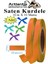 Turuncu Kurdele Saten 1 cm 10 Metre 2 Adet Saten Kurdela Parlak Hediye ve Süsleme Şeridi Süs Paketleme Çiçek Saç El 1