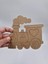 1 Adet Sevimli Tren Ahşap Boyama Okul Diy Etkinlik Aktivite Sanat 15 cm x 14 cm 2