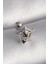 Bfs 316L Çelik Gümüş Renk Siyah Zirkon Taş Detay Örümcek Ağ Model Tragus Piercing 1
