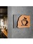 Cafe Kahve Restoran Kafe Uyarı Tabelası Ahşap Levha Yapışkanlı 30X11 cm 1