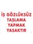 Iş Gözlüksüz Taşlama Yapmak Yasaktır Uyarı Levhası 25X35 Kod:37 1