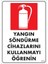 Yangın Söndürme Tüpü Uyarı Levhası 25X35 KOD:859 1