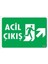 Acil Çıkış Uyarı Levhası 17,5X25 Kod: 946 1