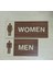 Tuvalet Wc Tabelası Seti 2 Li Restorant ve Hoteller Men Woman 15CM x 25 cm 5