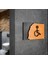 Wc Engelli Tuvalet Duş Banyo Uyarı Levhası Tabela 30X11 cm Yapışkanlı 1