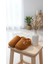 Peluş Kadın Ev Terliği Taba Ayıcık Nakış 3
