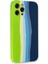 Bfs iPhone 12 Pro Max Kılıf Ebruli Lansman Silikon - Yeşil-Koyu Yeşil 3