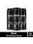 3 Adet Axe Erkek Deodorant & Bodyspray Black 48 Saat Etkileyici Koku Vücut Spreyi 150 ml 1