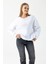 Kadın Bisiklet Yaka Ayıcık Baskılı 3ip Sweatshirt Beyaz - 264422 3