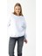 Kadın Bisiklet Yaka Ayıcık Baskılı 3ip Sweatshirt Beyaz - 264422 4