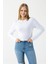 Kadın Bisiklet Yaka Pamuklu Basic Body Beyaz - MW0000832 1