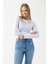 Kadın Bisiklet Yaka Pamuklu Basic Body Beyaz - MW0000832 4