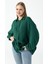 Kadın Uzun Kollu %100 Pamuklu Oversize Gömlek Yeşil - 26K 2012 4