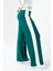 Kadın Beli Lastikli Bol Paça Triko Pantolon Yeşil - 25K 2393 1