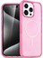 Bfs iPhone 14 Pro Kılıf Glow Magsafe Kapak - Pembe 1