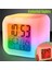 LED Dijital Renkli Masa Saati Alarm Termometre Tarih Masaüstü Saat (4887) 1