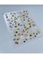 5d Kabartmalı Bahar Çiçekleri Tırnak Süsleme Stickerı Nail Art Süslemeleri 2