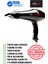 Siyah Kuaför Fön Makinesi Force 6300 - Tam Set, Hediye 2