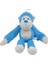 Peluş Maymun 40 cm - Yumuşak Peluş - G5501 - Mavi (Lisinya) 1