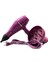 Renkli Difüzör Başlıklı Profesyonel Saç Kurutma ve Fön Makinesi Mor Renk 4