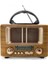 Küçük Mini Boy Retro Ahşap Tasarım Bluetooth Hoparlörlü Radyo – Fm/am Destekli, Şarjlı ve Taşınabilir Radyo NS-8108 (4887) 1