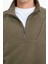 Boxy Fit Dik Yaka Yarım Fermuarlı Polar Sweatshirt E8632AX25WN 5