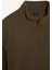 Boxy Fit Dik Yaka Yarım Fermuarlı Polar Sweatshirt E8632AX25WN 8