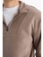 Boxy Fit Dik Yaka Baskılı Polar Sweatshirt E8632AX25WN 5