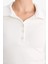 Slim Fit Dar Kesim Polo Yaka Basic Düz Fitilli Kaşkorse Uzun Kollu Tişört G1579AX25AU 4