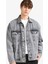 Oversize Geniş Kalıp Düğmeli Denim Ceket F4736AX25AU 5