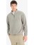 Boxy Fit Dik Yaka Yarım Fermuarlı Polar Sweatshirt E8632AX25WN 4