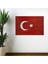 Dalgalanma Efektli Manyetik Duvar Stickerı Türk Bayrağı 71 x 47CM (5263) 1