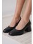 Candie Siyah Cilt Kadın Stiletto 1