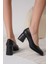 Candie Siyah Cilt Kadın Stiletto 4