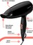 Güçlü 1600W Katlanabilir Saç Kurutma Makinesi, 2 Isı Seviyesi, Siyah 2