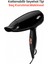 Güçlü 1600W Katlanabilir Saç Kurutma Makinesi, 2 Isı Seviyesi, Siyah 4